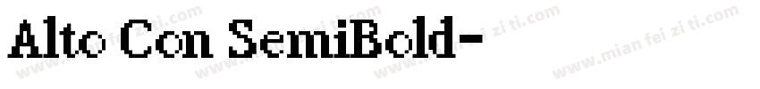 Alto Con SemiBold字体转换